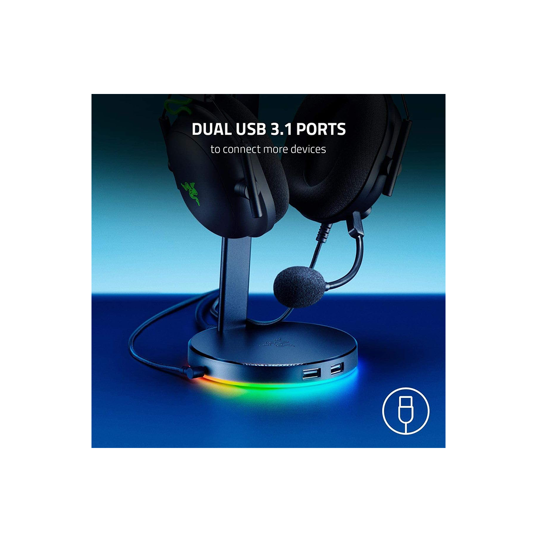 Razer Base Station V2 Chroma Headphone Stand Holder - Quartz in Qatar Razer Base Station V2 Chroma Headphone Stand Holder - Quartz in Qatar
